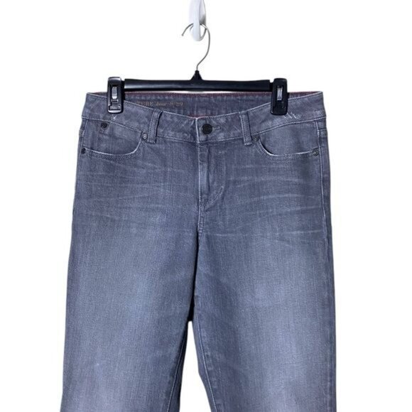 Talbots Women Signature Boot Cut Jean Size 8 Western Cowgirl Rodeo Charcoal - Picture 2 of 7